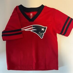 New England Patriots Kids Jersey 3T Red NFL Team Apparel Toddler Boys Football